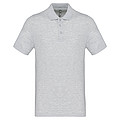 Pánské polotriko KARIBAN SHORT-SLEEVED PIQUÉ POLO SHIRT, světle šedá, L