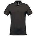 Pánské polotriko KARIBAN SHORT-SLEEVED PIQUÉ POLO SHIRT, tmavě šedá, S