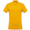 Pánské polotriko KARIBAN SHORT-SLEEVED PIQUÉ POLO SHIRT, žlutá, S
