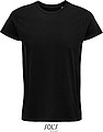 Pánské tričko SOLS CRUSADER MEN - ROUND-NECK FITTED JERSEY T-SHIRT, černá, 2XL