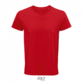 Pánské tričko SOLS CRUSADER MEN - ROUND-NECK FITTED JERSEY T-SHIRT, červená, XS