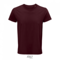 Pánské tričko SOLS CRUSADER MEN - ROUND-NECK FITTED JERSEY T-SHIRT, vínová, L