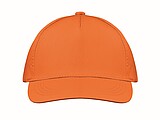 Pětipanelová baseballová kšiltovka, oranžová