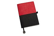 PIERRE CARDIN REPORTER Poznámkový blok A5, tečkované listy, červená/černá