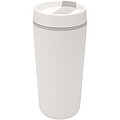 Plastový hrnek Sedona o objemu 480 ml s dvojitou stěnou, bílá