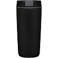 Plastový hrnek Sedona o objemu 480 ml s dvojitou stěnou, černá