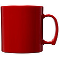 Plastový hrnek válcového tvaru, 300ml, červený