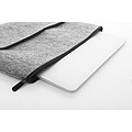 Plstěná taška na notebook RPET, šedá