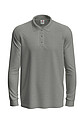 Polokošile STEDMAN POLO LONG SLEEVE MEN tmavě šedý melír S