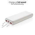 Powerbanka 20000mAh 18W s power delivery, bílá