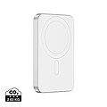 Powerbanka 5000mAh s bezdrátovým nabíjením, stříbrná