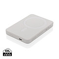 Powerbanka 5000mAh s magnetem a bezdrátovým nabíjením, bílá