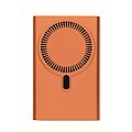 Powerbanka s bezdrátovou nabíječkou, oranžová