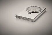Powerbanka s bezdrátovou nabíječkou, stříbrná