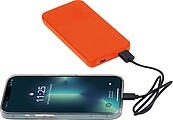 Powerbanka z recyklovaného plastu 10000 mAh, oranžová