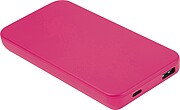 Powerbanka z recyklovaného plastu 10000 mAh, růžová