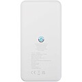 Powerbanka z recyklovaného plastu s kapacitou 10 000 mAh a výkonem 10 W, bílá
