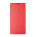 POWERDESK Hliníková powerbanka s kapacitou 8000 mAh, červená