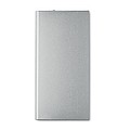 POWERDESK Hliníková powerbanka s kapacitou 8000 mAh, stříbrná
