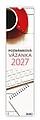 Poznámková vázanka 2027, nástěnný kalendář, prodloužená záda