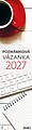 Poznámková vázanka 2027, nástěnný kalendář, prodloužená záda