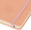 Poznámkový blok A5 s pevnými deskami, růžová