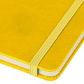 Poznámkový blok A5 s pevnými deskami, žlutá