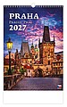 Praha 2027, nástěnný kalendář, prodloužená záda