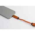 Přívěsek na klíče 60W kabel USB-C, oranžová