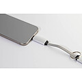 Přívěsek na klíče 60W kabel USB-C, stříbrná