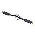 Přívěsek na klíče 60W kabel USB-C, tmavě modrá