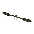 Přívěsek na klíče 60W kabel USB-C, tmavě zelená