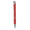 Propiska s hliníkovým povrchem, černá n., červená