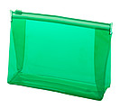 Průhledná kosmetická taška z PVC, zelená