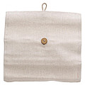 Psací sada v bavlněném pouzdře, KP s modrou n., pravítko, tužka, ořezávátko, guma