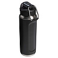 Recyklovaná láhev na vodu z nerezové oceli Stanley Classic Wellspring 710 ml, černá