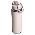 Recyklovaná láhev na vodu z nerezové oceli Stanley Classic Wellspring 710 ml, světle růžová