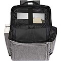 Recyklovaný batoh na notebook velikosti 15”, šedý melír