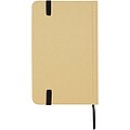 Recyklovaný zápisník A6 s pevnou obálkou bez linek, černá