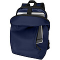 Resi Plus rolovací batoh na notebook velikosti 15” z recyklovaného GRS, 18 l, námořní modrá