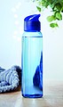 RIPUANA Skleněná láhev s plastovým uzávěrem, 470ml, modrá
