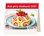 Rok plný sladkostí 2027, stolní kalendář
