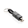 Rychlý nabíjecí kabel Terra 4v1 60W z recyklovaného hliníku, šedá