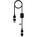 SCX.design C32 60 W nabíjecí kabel s přepínačem a podsvíceným logem, černá