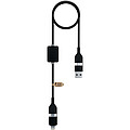 SCX.design C32 60 W nabíjecí kabel s přepínačem a podsvíceným logem, černá
