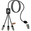 SCX.design C33 60 W nabíjecí kabel typu C s dvojitým podsvíceným logem, tmavě šedý melír