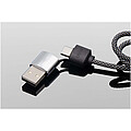 SCX.design C33 60 W nabíjecí kabel typu C s dvojitým podsvíceným logem, tmavě šedý melír