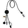 SCX.design C34 nabíjecí kabel pro chytré hodinky 7 v 1, černá