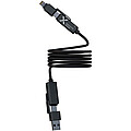 SCX.design C59 100 W magnetický silikonový nabíjecí kabel, černá