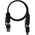 SCX.design C59 100 W magnetický silikonový nabíjecí kabel, černá